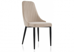 Стул на металлокаркасе Kora бежевый (47x57x89)