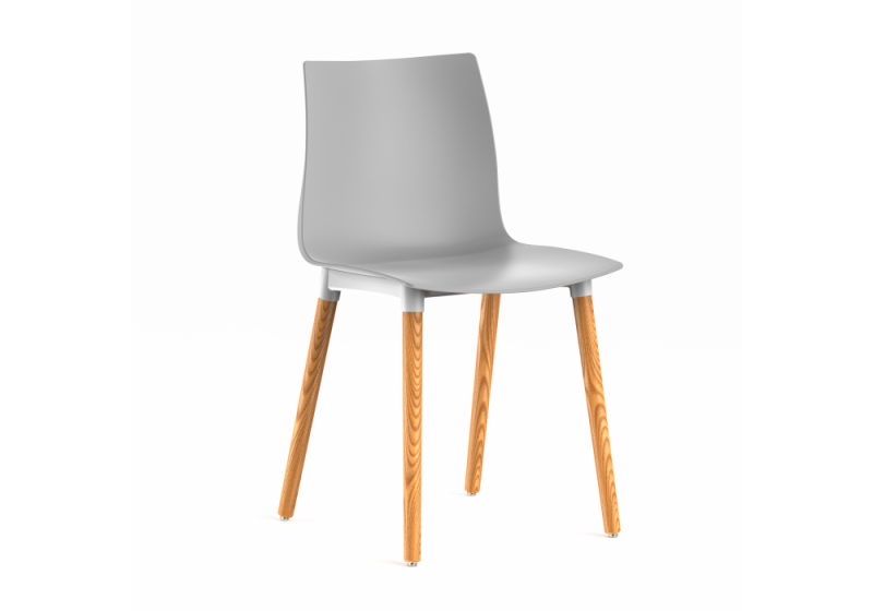 Пластиковый стул Кобе серый new (44x49x80). 
