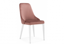 Стул на металлокаркасе Kora dark pink / white (47x57x89)