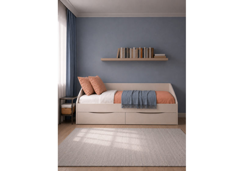 Кровать Эриол 90x200 кашемир (95)