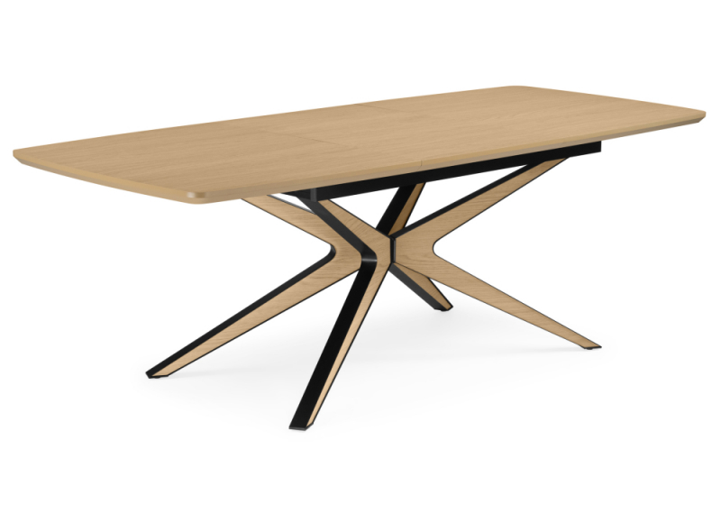 Стол деревянный Roxy 160(220)x90 светлый дуб (90x75). 