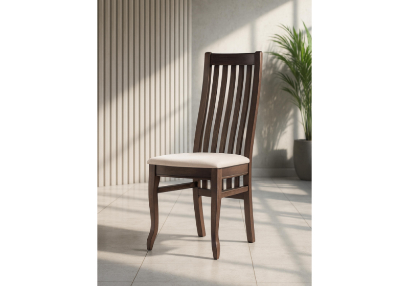 Стул деревянный Арлет ткань Tenerife latte / венге коричневый (45x55x102)