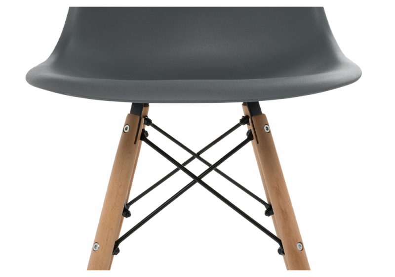 Стул деревянный Eames PC-015 grey (46x40x81)